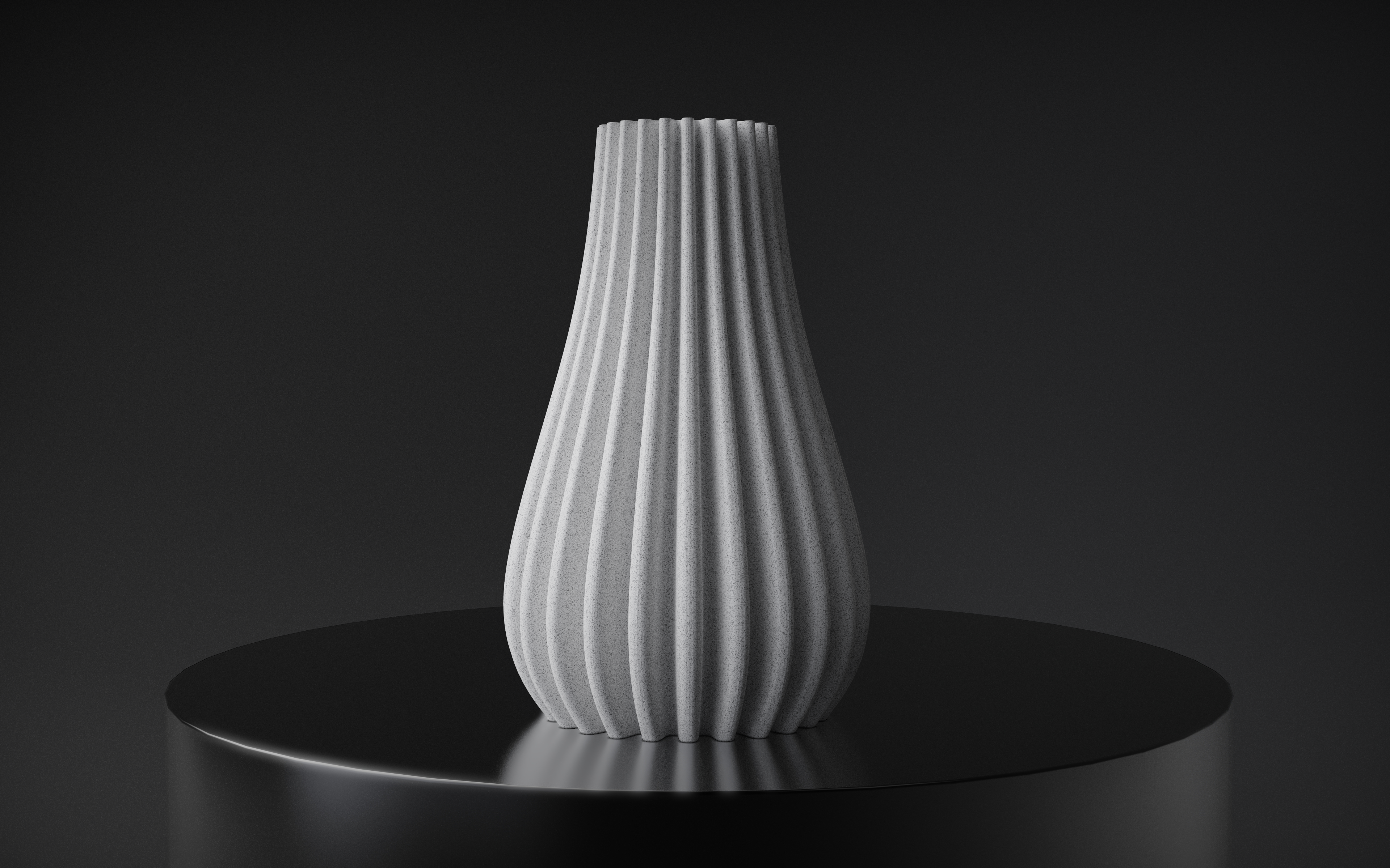 Pleated Vase