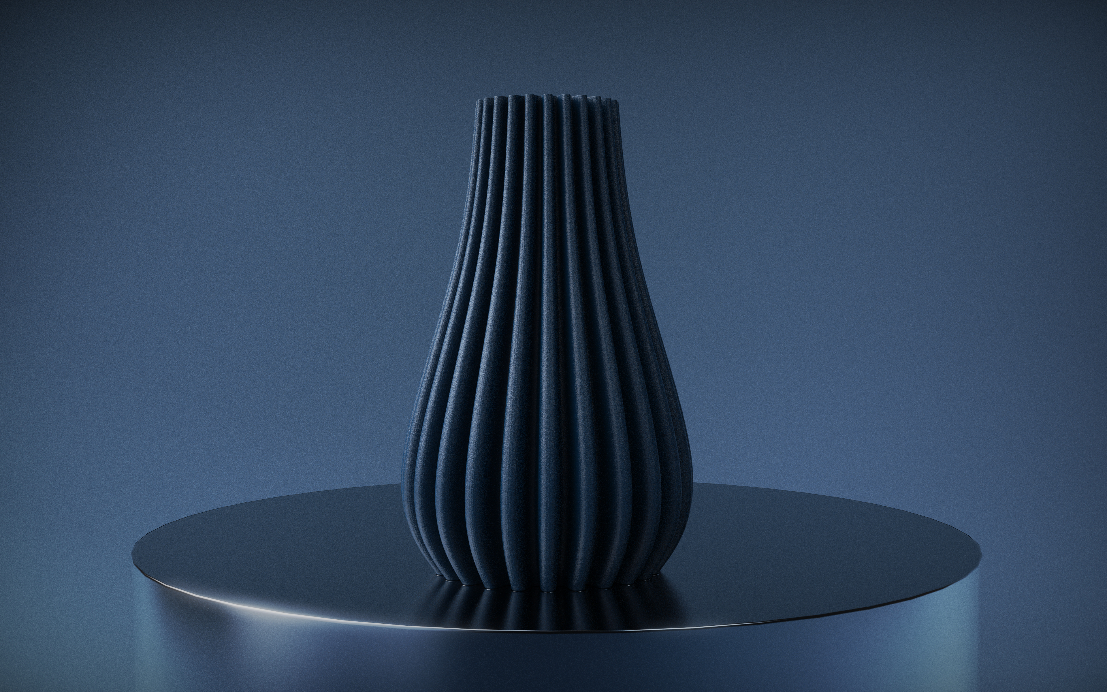 Pleated Vase